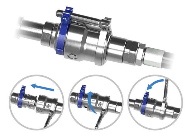 Bajonetový systém se zajištěním - BLX