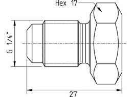 Zátka - G1/4", 300 MPa 19950 1600