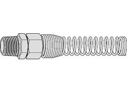 Pevný adaptér s chráničem proti zlomu 5 x 8 mm, R 1/4"