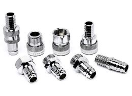 Vsuvky série 411 - vnější závit, s ventilem