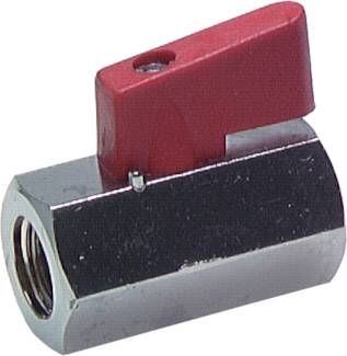 Mini kulový ventil, vnitřní - vnitřní závit