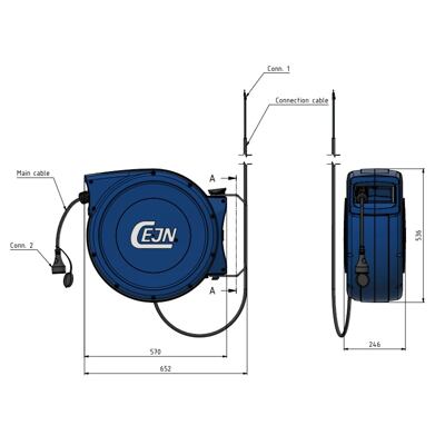 Naviják elektrického kabelu CEJN